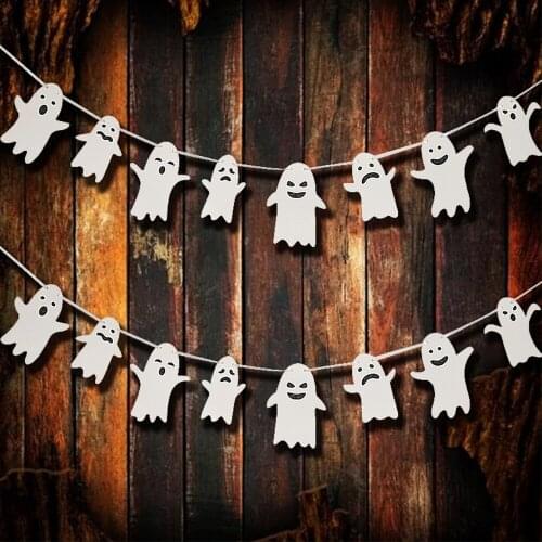 Happy Halloween Party Decor Halloween Party Cute Ghost Garlands Ghost Festival Party DIY Trick Or Treat Party Boo For Home 2021