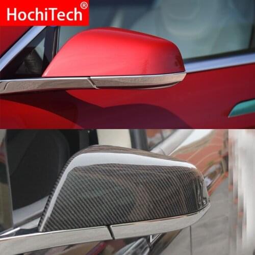 For Tesla model S 60 85 P85 70D 85D P85D 90D P90D 60D 75D P100D 100D 2014-18 Carbon Fiber Side Mirror Case Rearview Mirror Cover