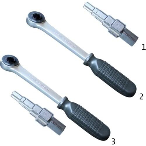 Reversible Ratchet Wrench Household Radiator Conditioning Service Wrench Five Different Sizes Stepped Heads 10-21mm