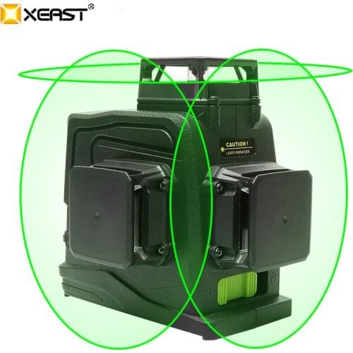 XEAST 2020 12 Lines Nivel Laser 360 Autonivelante Green Laser Level Horizontal Vertical Cross Lines Self-Leveling