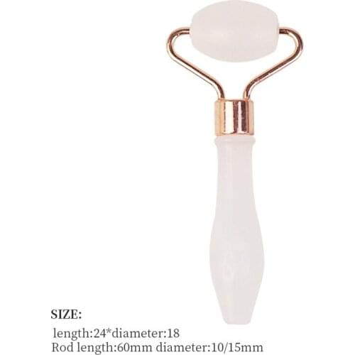 Yellow Jade Roller Facial Face Jade Massage Roller Natural Stone Quartz Jade Massager Tool Slimming Face Natural Wrinkle Removal