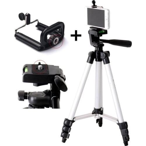 New Tripod Mount Stand Set With Phone Holder Clip For Smartphone Telescopes Digital Go-Pro Camera GDeals