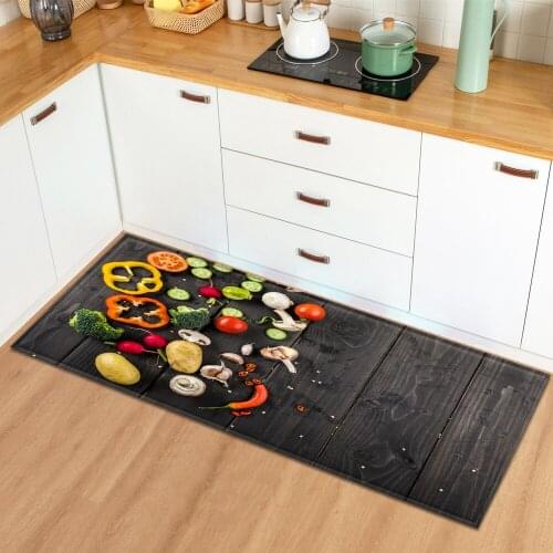 Nordic Kitchen Rugs Entrance Doormat Home Bedroom Decoration Long Carpet 3D Printed Hallway Floor Balcony Mat Bathroom Anti-Slip