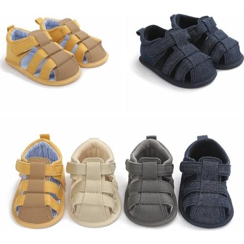 2020 New Canvas Breathable Baby Sandals Shoes Soft Sole Baby Anti-Slip Sandals Boys Shoes