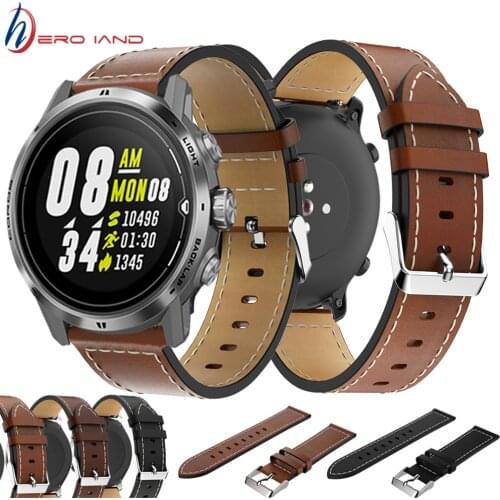 22mm Leather Watchband Band for COROS APEX Pro Sports Strap for COROS APEX 46mm Watch Bracelet Correa Quick Release