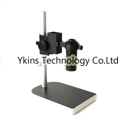 With 130X C-Mount lens 40mm Large Adjsutable Stereo Digital Industry Lab Microscope Lens Table Stand Dual Ring Holder