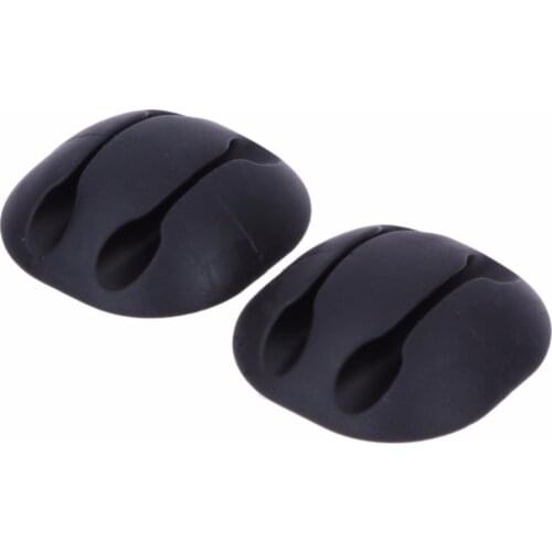 5pcs/lot Cable Drop Clip Desk Tidy Organiser Wire Cord Lead USB Charger Cord Holder Organizer Holder Secure Table Color Random