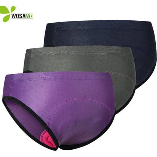 WOSAWE Shockproof Cycling Shorts Women Slim Fit Downhill Bike Bicycle Base Layer Underwear Breathable MTB Riding Tight Briefs