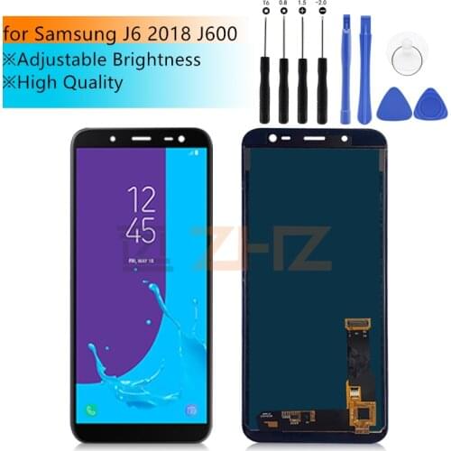 For Samsung Galaxy J6 2018 J600 LCD Display Touch Screen Digitizer Assembly Replacement Adjust Brightness screen Repair parts