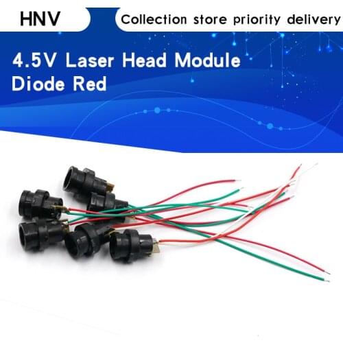 10pcs DC 4.5V Laser Head Module Laser Dot Diode Red Plastic Gyro Module Best Price