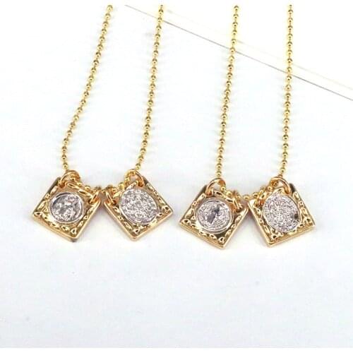 10Pcs, Trendy Gold Color Virgin Mary Necklace For Women Jesus Religion Pendant Necklace Jewelry