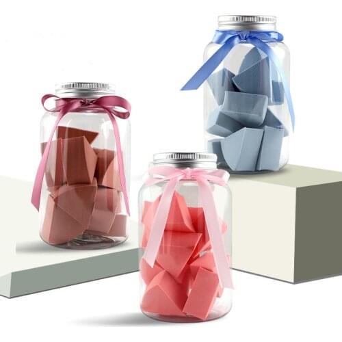 12pcs/box New Small Fan Shaped Puff Makeup Beauty Egg Wet and Dry Triangle Sponge Powder Beauty Makeup Tools Set