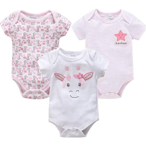 2021 3PCS/Set Unisex Newborn Baby Girls Clothes Unicorn Cotton Baby Boy Clothes Cartoon Girls Baby Clothing Jumpsuits Bodysuits