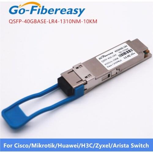 40Gb QSFP+ Fiber Optic Module QSFP-40G-LR4 Compatible 40GBASE-LR4 and OTU3 QSFP+ 1310nm 10km LC DDM Transceiver Module