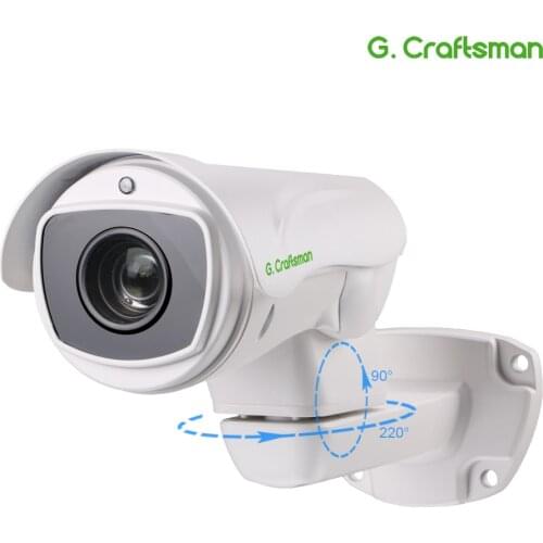 5.0MP 4.0MP POE 10X PTZ IP Camera H.265 Outdoor 5.1-55mm Optical Zoom IR 80M P2P CCTV Security Waterproof G.Craftsman