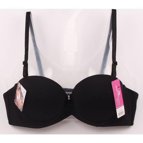 Push Up Bra Sexy Lingerie Women Underwear Solid Seamless 1/2 Cup Bra Padded Push Up Bra Underwire Bra Solid Color Tracksuit