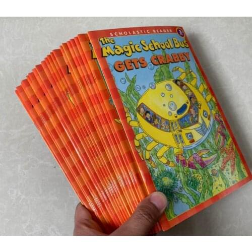 5-12 year Childrens English story book magic school bus english picture book help child be reader early education book 20pc/set