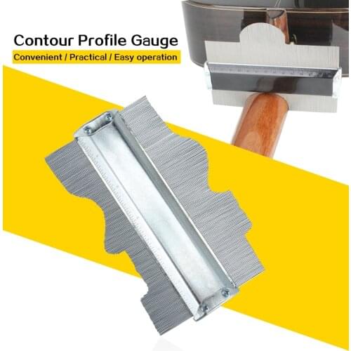 150mm 6inch Metal Professional Contour Profile Gauge Guage 125mm 5" Tiling Laminate Tiles General Tools Contour Gauge Duplicator