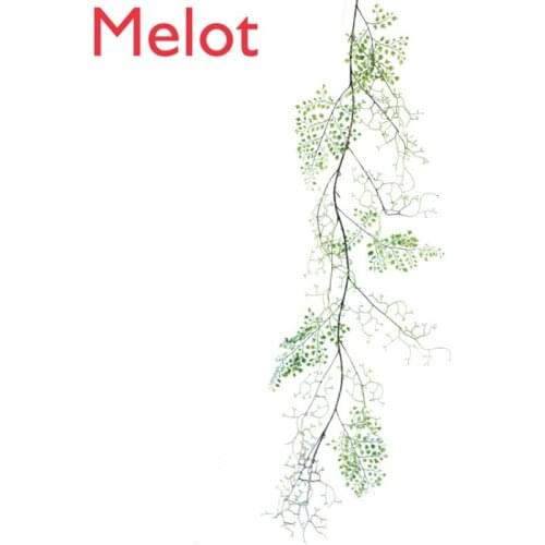 Artificial Flower Green Plant Leaves Winding Vine Climbing Rattan Ferns Decorative Landscaping Vase Accessories Black Bone Awn