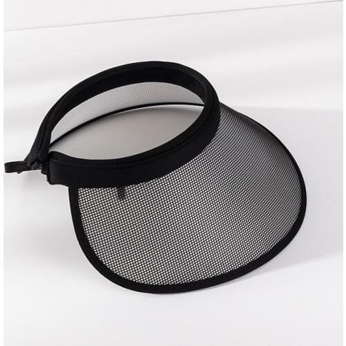 Summer Visor Empty Cap Visor Ultraviolet discoloration Outdoor Hood For Ventilation Fitness Sunscreen Cap Without Top Hats