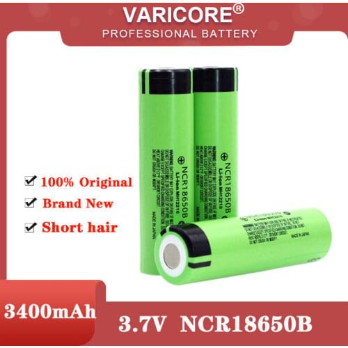 2020 100% New Original NCR18650B 3.7v 3400 mah 18650 Lithium Rechargeable Battery For Flashlight batteries