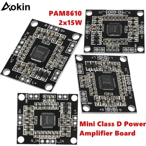 PAM8610 2x15W 6V-15V Dual Channel Stereo Digital Power Amplifier Board Miniature mini class D power amplifier board
