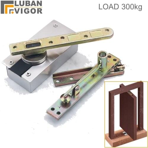 Bear 300kg,wood door shaft,hinge,Invisible hinges,Rotate 360 degrees,with bearing,No positioning No spring,door hardware