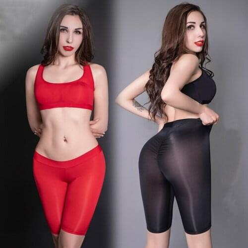 2 Pieces Pyjamas Women Solid Soft Sexy Nightwear Suit Lingerie Set Pleated Sleepwear Sets Strap Women Top+ Shorts