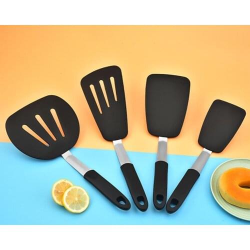 Slotted Spatula Sturdy Nonstick Heat Resistant Silicone Flexible Turner Spatula for Cooking Fish Gadgets Kitchen accessories