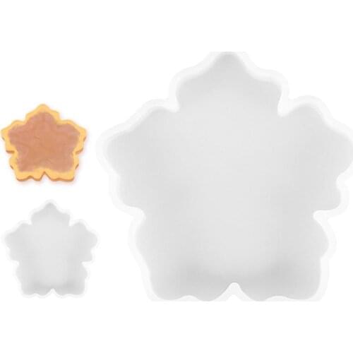 Flower Coaster Tray Silicone Epoxy Resin Mold DIY Craft Jewelry Decoration Making Tools