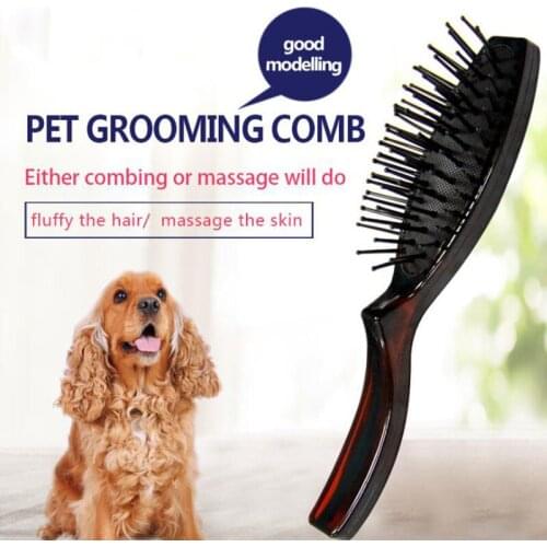 Dogs and Cats Slicker Brush for Removing Mats Tangles and Loose Hair Pet Massage Grooming Comb for Long or Short Hair Dog