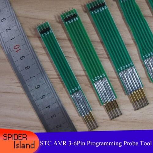 STC AVR Serial Port Download Cable Tool 3P/4P/5P/6P Download Programming Probe thimble test Tixture tool