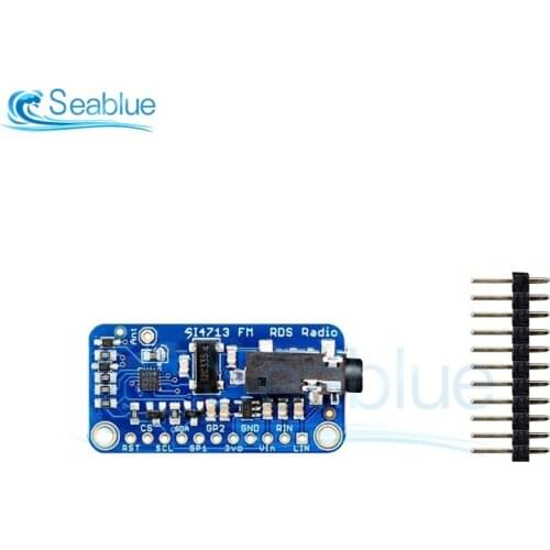 SI4713 Stereo FM Transmitter Left And Right Channel Input LED Indication With Regulator Interface