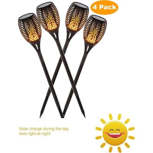 1/8 pcs Outdoor Waterproof Flickering Flame Lamp Solar Torch Light Home Garden Decoration Fence Lawn Lamp Walkway