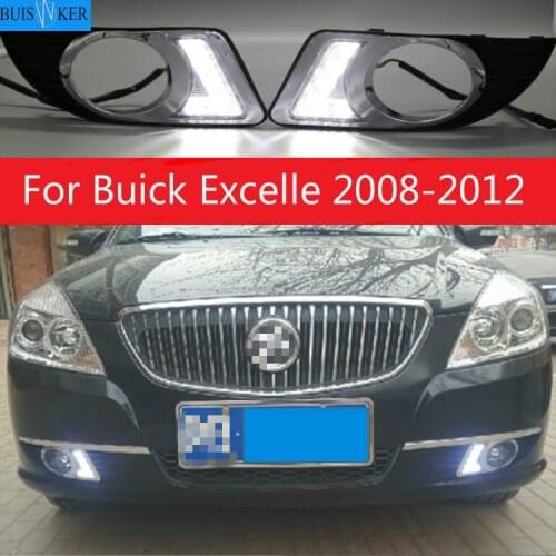 2pcs LED DRL daytime running light for Buick Excelle 2008-2012 with Front Fog Lamp Day Light