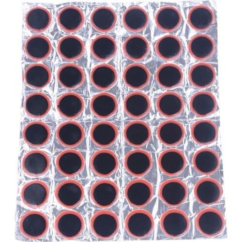 48pcs Round Bike Wheel Tires Tyre Puncture Inner Tube Patches Maintenance Pads