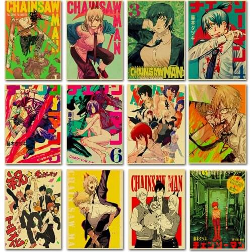 5D Diamond Painting Chainsaw Man Poster Anime Cross Stitch Children Home Decoration Embroidery Girl Boy Gift