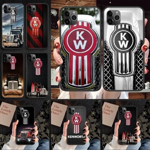 American heavy truck Kenworth Phone Case Cover Hull For iphone 5 5s se 2 6 6s 7 8 12 mini plus X XS XR 11 PRO MAX black art