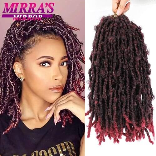 Butterfly Faux Locs Crochet Hair 12/14/18 Inch Handmade Distressed Locs Crochet Braids Hair Extensions For Black Women