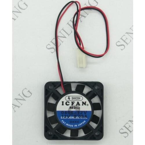 Free shipping ICFAN 0406-12V DC 12V 0.09A 40x40x06mm Server Square Fan