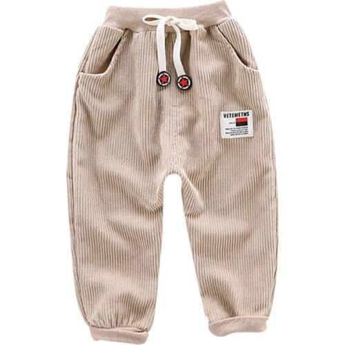2019 Brand New Autumn Toddlers Kids Boy Trousers Solid Print Denim Pant Baby Long Pants Trousers Bottoms