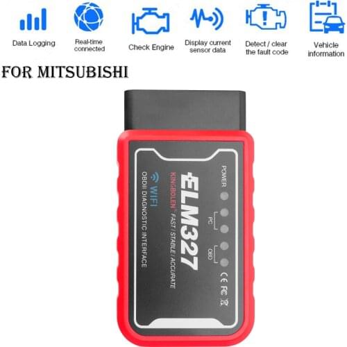 For Mitsubishi Lancer Outlander L200 Galant Delica ASX PIC18F25K80 WIFI ELM327 OBD2 Scanner OBD2 Code Reader Diagnostic Tools