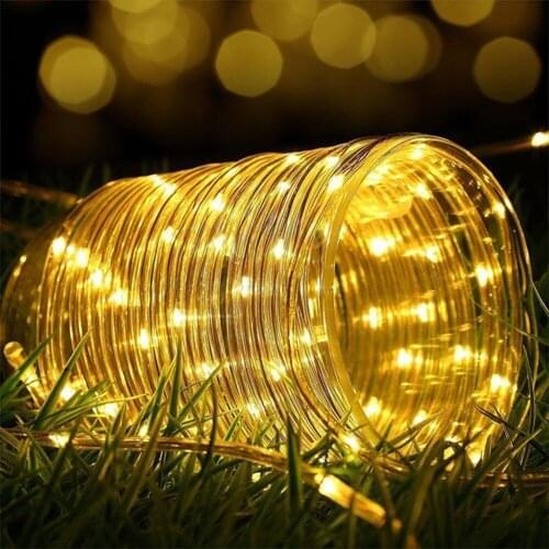 4m 40LEDs Tube Rope Strip String Light Waterproof Star Studded Decorative Lights Christmas Outdoor Garden Decor