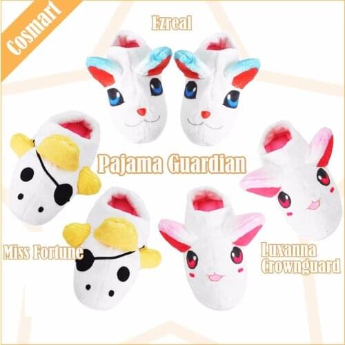 Game LOL Miss Fortune Luxanna Crownguard Ezreal Cosplay Shoes Pajama Star Guardian Halloween For Women Men