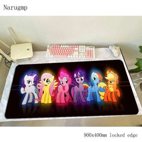My little pony mouse pad best Computer mat 900x400x3mm gaming mousepad Christmas gifts padmouse keyboard games pc gamer desk