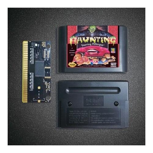 Haunting Starring Polterguy - 16 Bit MD Game Card for Sega Megadrive Genesis Video Game Console Cartridge