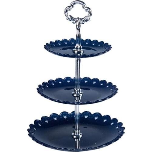 Kitchen Accessories Three-layer Fruit Cake Plate Stand Home Party Dessert Storage Rack Cupcake Serving Storage Holder Tray