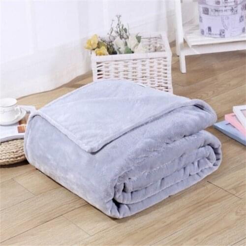 Light Thin Mechanical Wash flannel Blanket Plaids super warm soft blankets throw on Sofa/Bed/ Travel patchwork solid Bedspread