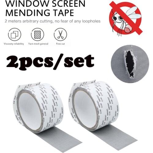 5*200cm Screen Repair Tape Window Net Anti-mosquito Mesh Sticky Wires Patch Repair Tape Window Door Netting Patch Repair Tools