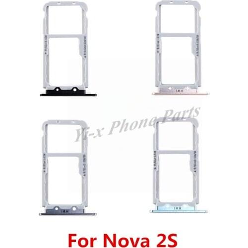 SIM Card Tray Micro SD Card Tray Holder Slot For Huawei Nova 2S Nova2S Replacement Parts